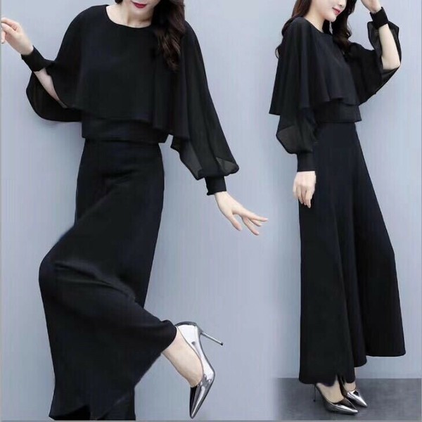 トップス+パンツ 2点セット 無地 ゆったり 快適 レディース ファッション BYMA1014