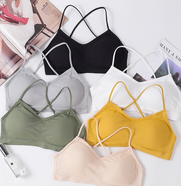 3枚セットブラジャー ベスト カップ付き 美背 無地 快適 レディースファッション BYMA1205