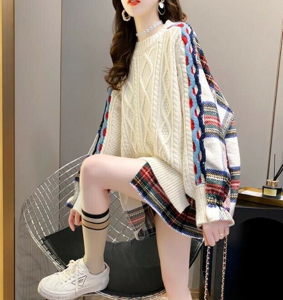ニット セーター 長袖　秋冬 ゆったり 快適 レディースファッション BYMA1353