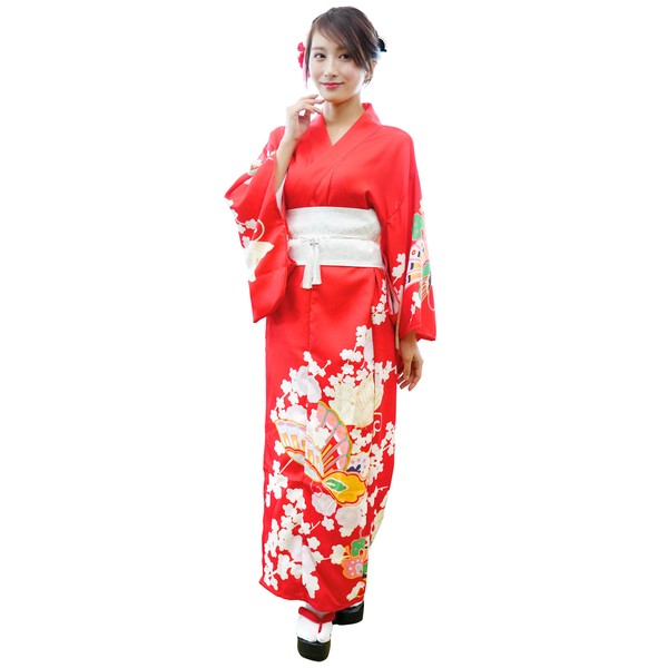 レディース着物セット 朱蝶