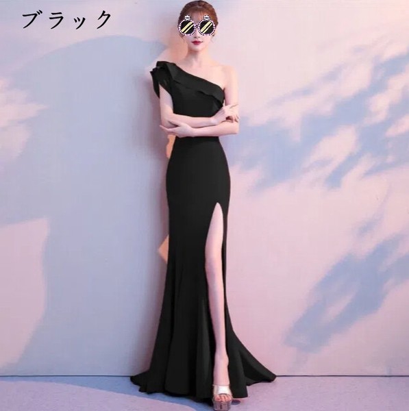 ワンピース サイドフォーク、セクシー 無地 快適 レディース ファッション BQ5173