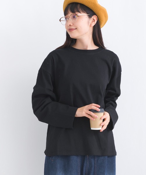 16SOE天竺 無地 ロンT ベーシック Tシャツ 長袖Tシャツ カットソー【2024年秋冬新作】
