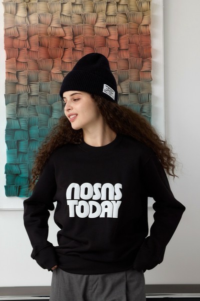 オーガニックコットン スウェット “NO SNS TODAY”