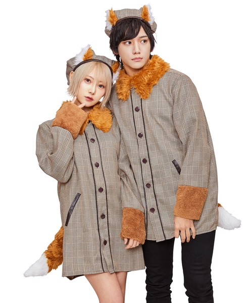 HW ファングル きつね探偵シャツ