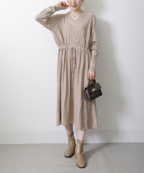 V首ニットワンピース 2024AW chou chou東京