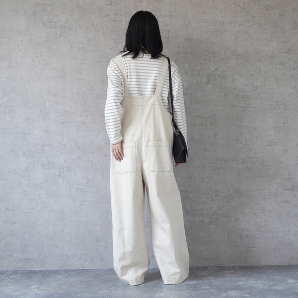 配色ステッチベイカーサロペット パンツ ロングシーズン 2025春夏新作【予約】