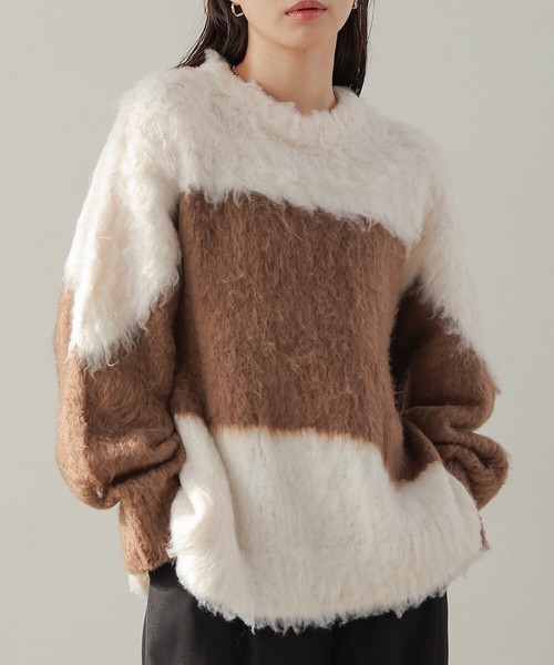 【SALE】シャギー配ニットトップス◇軽くて柔らかなシャギー素材