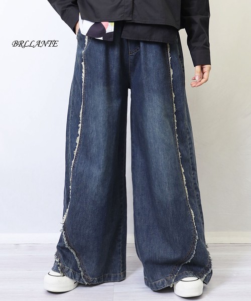 【2025新作】　【大人気！追加入荷しました！】ワイドデニムパンツ　2025人気 　BRILLANTE大阪　春夏物