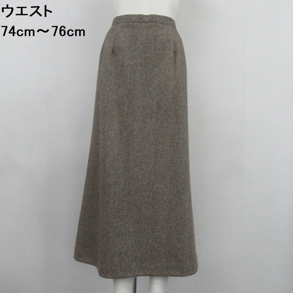 【10%OFF】【日本製】【秋冬】ウール混無地スカート 40834