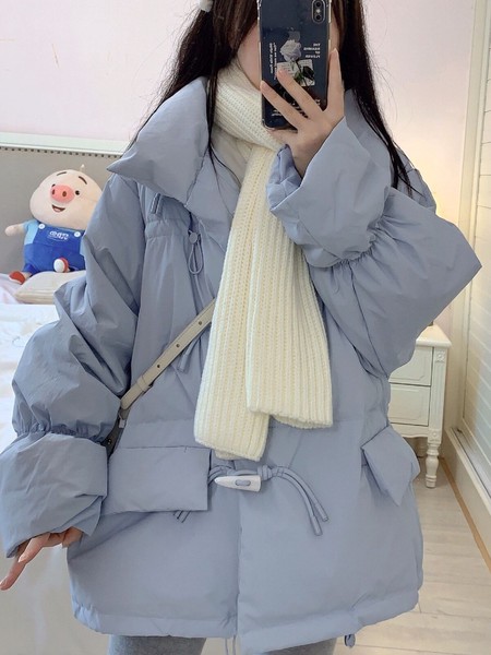 コート 厚手 秋冬 保温 長袖 綿服 無地 ゆったり 快適 レディース ファッション BQ6588