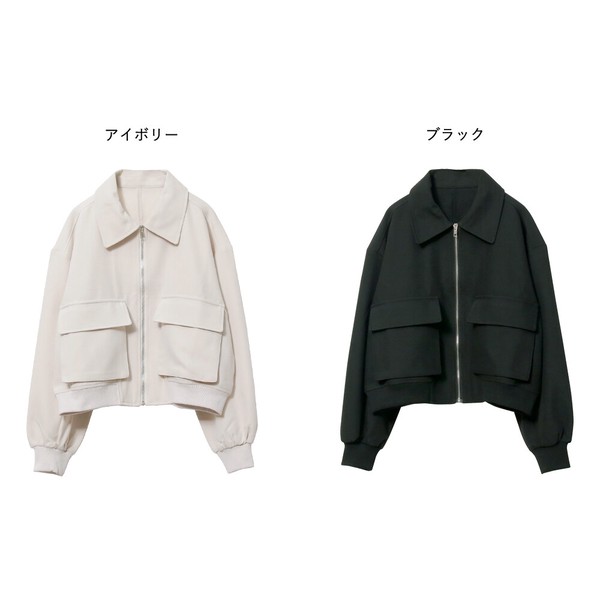 【2025新作商品♪】ビッグポケットジップブルゾン