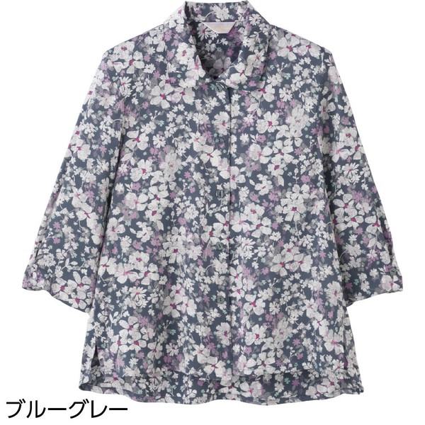 7分袖ワンタッチテープブラウス(婦人)