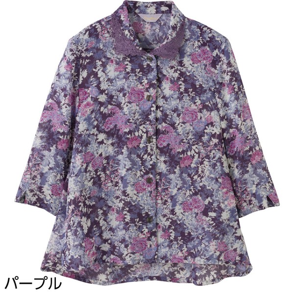 メンズ7分袖ワンタッチテープブラウス(婦人)