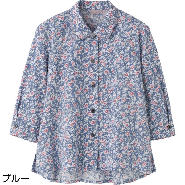 メンズ7分袖ワンタッチテープブラウス(婦人)
