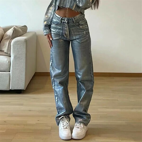 【定番商品】激安セール 個性 デニムパンツ ハイウエスト 快適である スリム ストレートパンツ セクシー