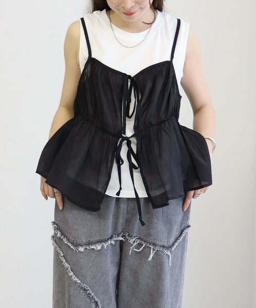 前後2Wayキャミソールベストchouchou(シュシュ2025新作春夏ss
