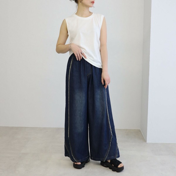 【2025新作】【大人気！追加入荷しました！】ワイドデニムパンツ　2025人気 　BRILLANTE大阪　春夏物