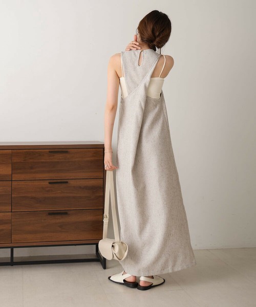 【SALE】バッククロスアメスリロングワンピース◇人気のワンピースから新色登場