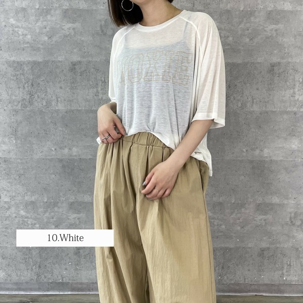 【AnnaKerryアンナケリー27252909】"MOXIE"ラグランシアーTシャツ「2025夏物新作」
