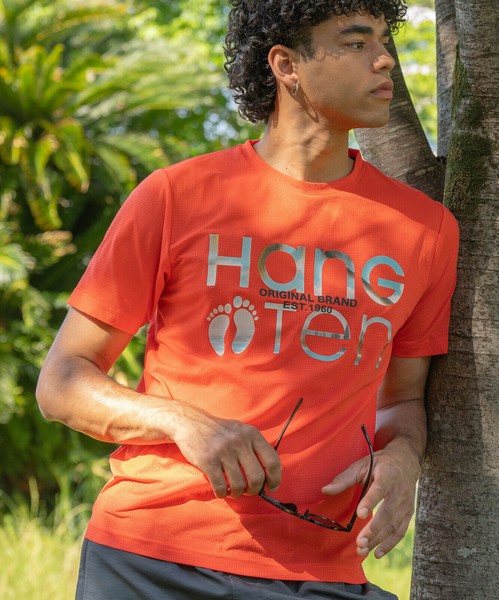 メンズ【HANGTEN】モチーフロゴアクアTシャツ水陸両用 水着