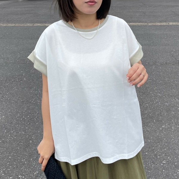 【2025新作】ラメTシャツ　半袖　大人　ナチュラル　プルオーバー　無地　夏　ゆったり