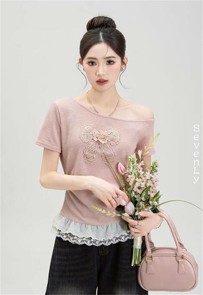 人気上昇 大人可愛い Tシャツ 無地「2025新作」