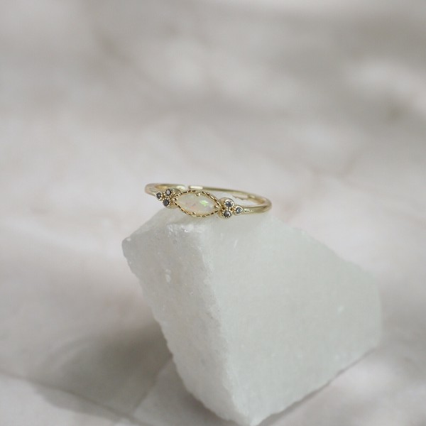 Opal Glow Petite Ring