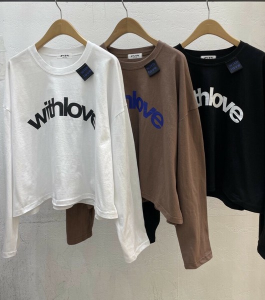 【2025秋冬新作】with loveクロップド丈ロンT