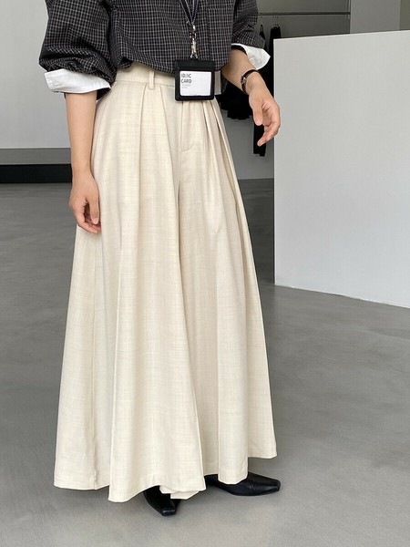 u29024ハイウエスト ワイドパンツ レーディス スラックス 2025秋 新作 ゆったり ロングパンツ 2025秋新作