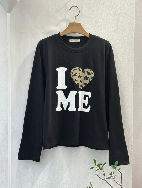【2025秋冬新作】レオパードハートクロップドカットソー