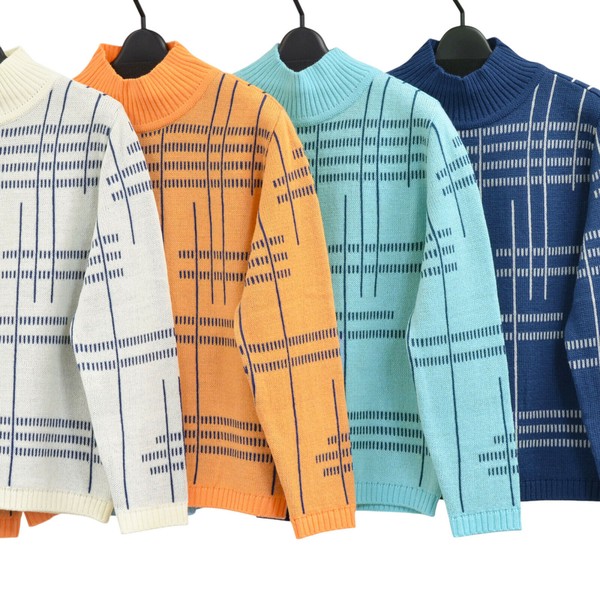 【2025冬物新作】【日本製】線柄プルオーバー