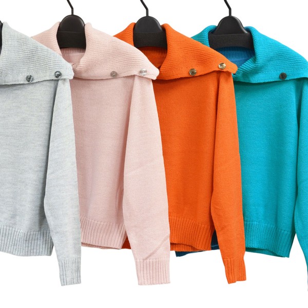 【2025冬物新作】【日本製】畦　スタンド襟プルオーバー