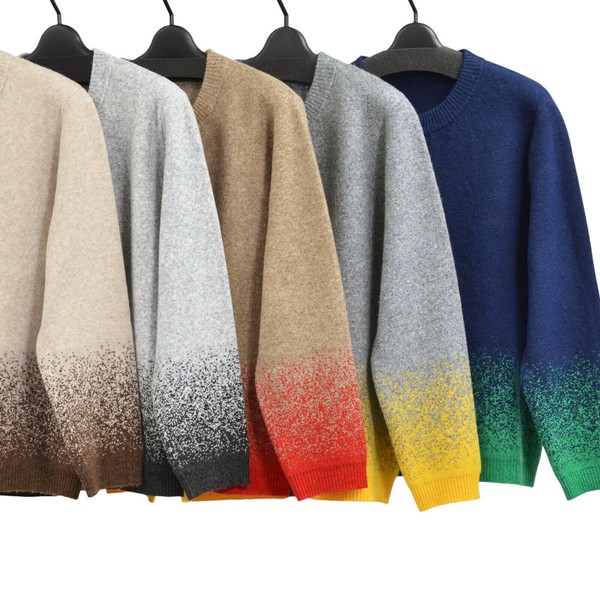 【2025冬物新作】ぼかしジャガードカーデ