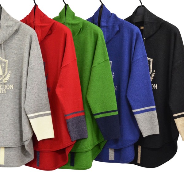 【2025冬物新作】英字ジャガードビッグシルエット