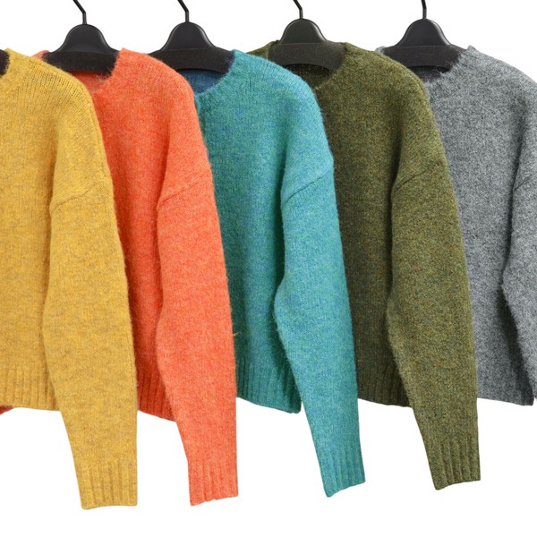 【2025冬物新作】ミックス丸カーディガン
