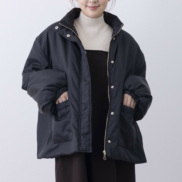 【入荷しました！】【2025冬物新作】撥水＆花粉リリース加工スタンドカラーブルゾン