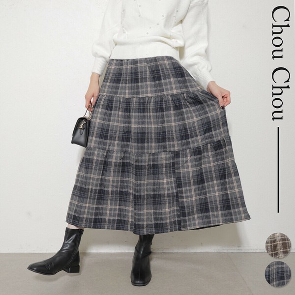 チェックティアードスカート 2025aw新作 chouchou東京