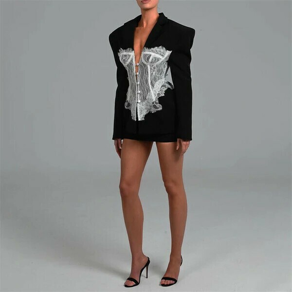 2025 秋冬 通勤する ウエスト?整 リブコラー 薄型 ?袖 スタイリッシュ ジャケット