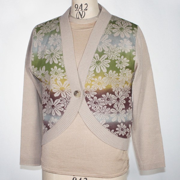 秋冬　ボレロ　カーディガン　羽織　ニット　ラウンド型