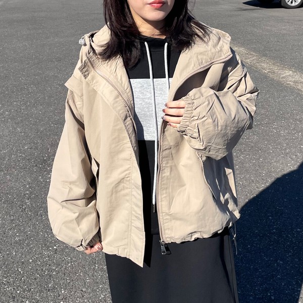 【2026新作】撥水マウンテンパーカー　マンパ　羽織り　ジャンパー　春　アウター　ゆったり　ワイド
