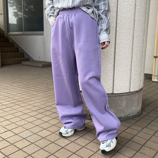 【2026新作】ポンチイージーパンツ　ワイド　ゆったり　スウェット　春　夏　秋　冬　体型カバー