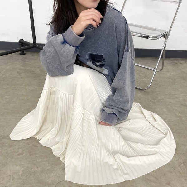 【2026新作】【大人気の為再入荷】ティアードプリーツスカート　人気　ロング　ゆったり　フレア