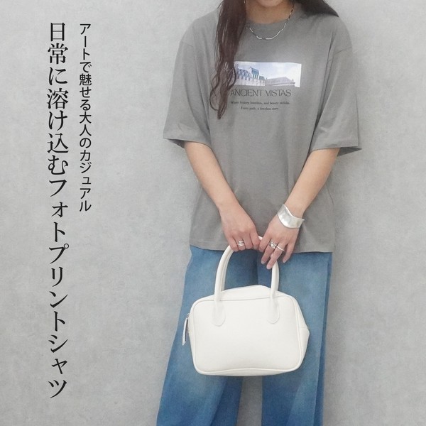 【2026SS早割】フォトプリントTシャツ ロゴTシャツ アートTシャツ 半袖 夏トップス 2026春夏新作【予約】